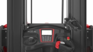 Mit optionalen Befestigungssystemen lassen sich zusätzliche Elemente wie Terminal oder Scanner anbringen. Optionale Befestigungssysteme für den V modular B