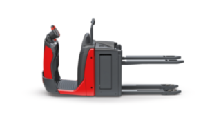 Der Kommissionierer N16 Li von Linde Material Handling Der Kommissionierer N16 Li von Linde Material Handling passt die Position der Gabel an die Höhe der Ladung an.