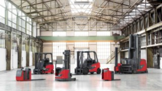 Linde Material Handling bietet eine große Produktvielfalt. Produktportfolio von Linde Material Handling
