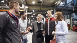 Produktionsmeeting bei Linde Material Handling Produktionsmeeting bei Linde Material Handling