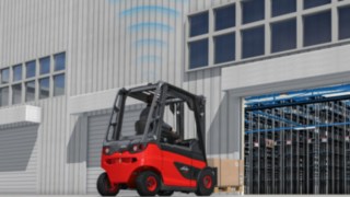 Das Assistenzsystem Linde Speed Assist passt die Geschwindigkeit ortsabhängig an. Das Assistenzsystem Linde Speed Assist passt die Geschwindigkeit ortsabhängig an.
