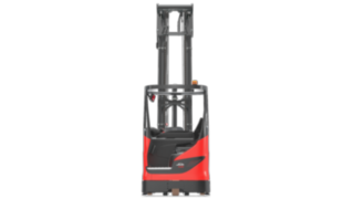 Der Schubmaststapler R20 von Linde mit neuem Schubmast. Der Schubmaststapler R20 von Linde Material Handling mit neuem Schubmast.