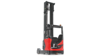 Der Schubmaststapler R20 von Linde mit neuem Schubmast. Der Schubmaststapler R20 von Linde Material Handling mit neuem Schubmast.